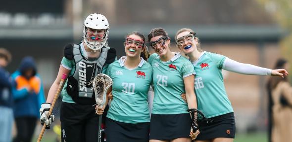 Students playing sports
